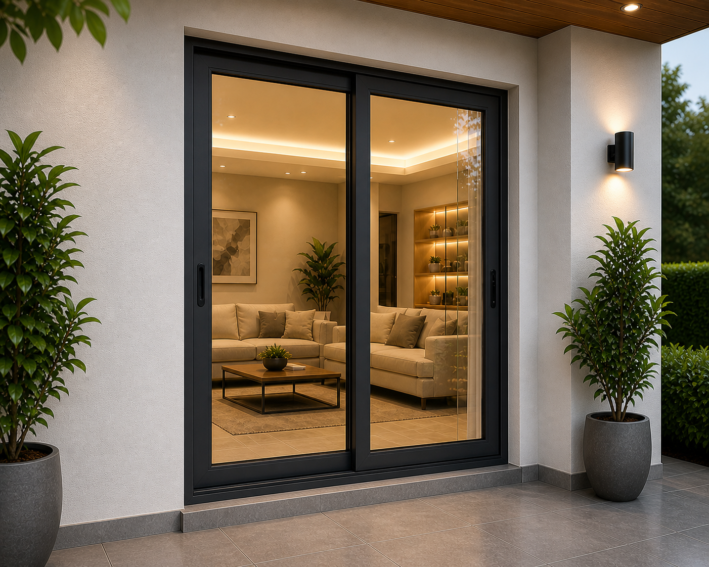 Robust aluminium doors for entrances and balconies in Coimbatore — combining strength with elegant design